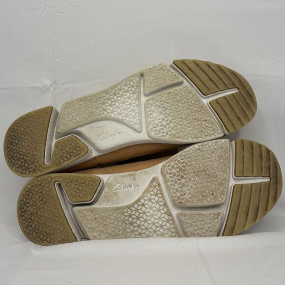 Mens Clarks Trigenic Tri Spark Lace Up Casual Shoes Tan/White Size 11.5 M - Picture 7 of 10